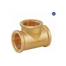 Raccordo a t intermedio in ottone giallo serie c007 11/4 CAVALETTO