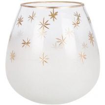 Teelichthalter in Form eines Glases, ø 14 cm