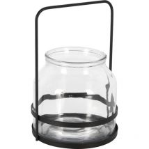 Teelichthalter mit Metallgriff