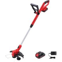 20V Coupe Bordures Sans Fil 30cm ,Une batterie de 2A Lithium Coupe-Bordures Sans Fil -1H Chargeur Rapide - Manche Télescopique - Poignée Réglable