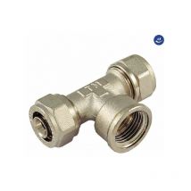 Raccordo a t femmina per tubo multistrato modello al-cobrapex 3/4 ø26 Tiemme