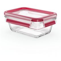 Masterseal fresh verre, boîte alimentaire rectangulaire 0,45 l, conservation des aliments, empilable, compatible four et c - Tefal