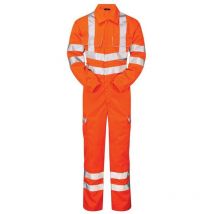 Pulsar - PR339 Teflon Hi-Vis Combat Coverall Orange (l)
