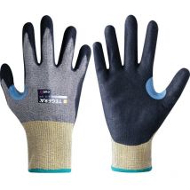 Tegera-ejendals - Ejendals Cut Resistant Gloves, pu Coated, Black/Yellow, Size 6