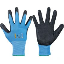 Tegera-ejendals - Ejendals 887 Tegera Classic Palm-side Coated Blue/Black Gloves - Size 9