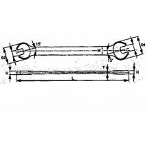 Tengtools – Fester Schlüssel 24x27mm – Chrom-Vanadium – 59,1mm, 52,8mm, 263mm