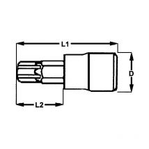 3/8 Innensechskant-steckschlüssel, 6mm Tengtools M381506-c