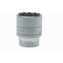 Zwölfkant-Stecknuss mit 1/2"-Schaft, 25 mm