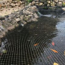 Teichabdecknetz 3x4m Teichnetz Teichschutz Fischreiher Laubschutz Abdecknetz