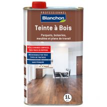 Blanchon - Teinte à bois aqua-polyuréthane en phase aqueuse à base de pigments prête à l'emploi coloris gris foncé bidon 0,5l