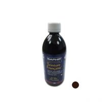 Teinture francaise Cuir Liquide Saphir, 500 ml marron