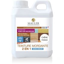 1919 By Mauler - mauler - Teinture Mordante 2 en 1 - Chêne Foncé - 1L - Teinte les Parquets Avant Vitrification - S'utilise sur les Meubles, Jouets,