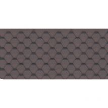 Timbela - Tejas bituminosas Hexagonal Rock, de color marrón - la techumbre bituminosa 3 m2 h-brown