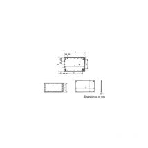 Teko - Standard Plastic Housings Caja Universal P/2.10 plástico Gris, Azul 110 x 72 x 50 1 pc(s)