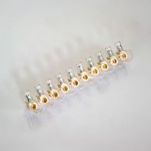 Tekox - Regleta ciega transparente 10 polos 16 mm²