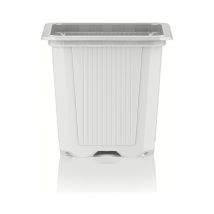 Godet de culture - 7x7x6.5cm - Blanc - Teku