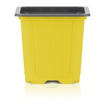 Godet de culture - 7x7x6.5cm - Jaune - Teku