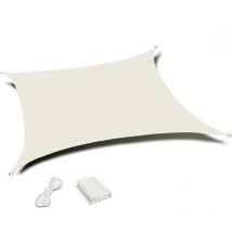 Northix - Tela de sombra resistente al agua - beige - 4x4 m - resistente a los rayos uv