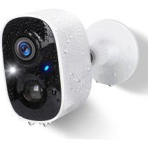 Rapanda - Telecamera di sorveglianza WiFi wireless per esterni, telecamera ip per interni hd con visione notturna a colori, rilevamento movimento