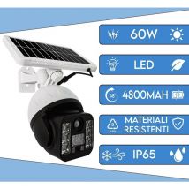Lampada solare led luce sensore di movimento 60w telecamera finta IP65 FO-TA126