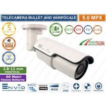 Envio - telecamera ibrida 4in1 ahd tvi cvi cvbs varifocale 2,8-12mm 5MP sony starvis IMX335 IP66 visione notturna 60 metri