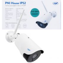 PNI - Telecamera Sicurezza Esterna wifi Videosorveglianza hd Led 2MP House IP52