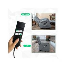 Qiyao - Télécommande électrique pour canapé, télécommande 5 broches 4 boutons pour fauteuil