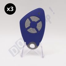 Intratone - Lot de 3 télécommandes 4 boutons htel200 bleue 09-0116 (ne se programme que par le syndic )