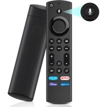 Télécommande vocale de remplacement (4ème génération), télécommande de remplacement avec capacité vocale pour Smart TV Stick génération 2 et 3, pour