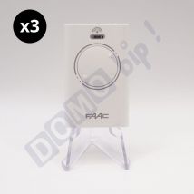 Xt2 433 mhz blanche - lot de 3 émetteurs de portail à deux canaux à code tournant (réf. 787007) - ne pas confondre avec la xt2 868 mhz - Faac