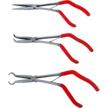 Telefon- und Langbeckzangen-Satz mit Pistolengriff 275 mm 3-tlg.