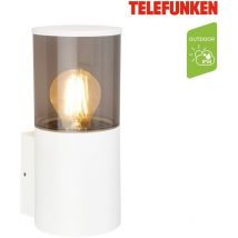 Telefunken - Lampe led murale, protection contre les éclaboussures et la poussière, on/off, blanc, dimensions : 24 x 10,5 x 12,5 cm