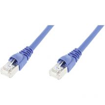 Banyo - Telegärtner 100008646 RJ45 Netzwerkkabel, Patchkabel cat 6a s/ftp 5.00 m Blau Flammwidrig, mit Rastn