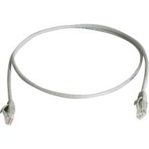 Telegärtner - 100008717 RJ45 Netzwerkkabel, Patchkabel cat 6 u/utp 5.00 m Grau Flammwidrig, Halogenfre