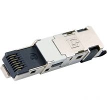 100007492 stx RJ45-Stecker T568B CAT6 100007492 Stecker, gerade Zink-Grau 1 St. - Telegärtner