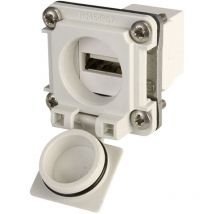 Telegärtner - 100022951 USB-Flanschset Variante 6 100022951 Kupplung, Einbau Lichtgrau 1 St.