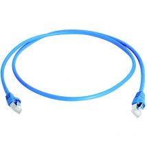 Telegärtner 100008092 Rj45 Netzwerkkabel, Patchkabel Cat 6a S/ftp Blau Flammwidrig, Mit Knickschutz