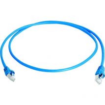 Telegärtner - 100009129 RJ45 Netzwerkkabel, Patchkabel cat 6a s/ftp 50.00 m Blau Flammwidrig, Halogenf