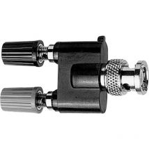 Telegärtner 100023664 Messadapter BNC-Stecker - Buchse 4 mm, Buchse 4 mm Schwarz, Rot