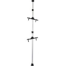 Wiltec - Teleskop Fahrradhalter Für 2 Räder Je 20kg 160-340cm, Fahrradständer Platzsparend, Hängesystem Verstellbar Mit 360° Haltearmen