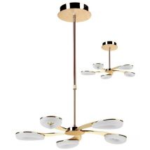 Inspired Mantra - Juno - Teleskop 5 Licht 30W led 3000K, 2700lm, Satin Gold, Frosted Acryl, Gold