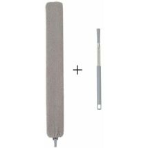Teleskop-staubwedel, Mikrofaser-staubwedel Mit Edelstahlgriff, Waschbare, Flexible Staubbürste Für Sofa, Bett, Möbel, Boden, Haushaltsstaub