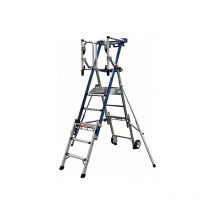 Teleskopische Stehleiter 6 bis 9 Stufen - Maximale Arbeitshöhe 4.30m - PIRLXT9-U