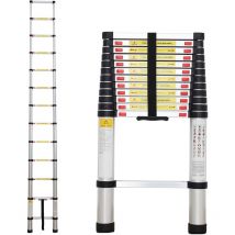 Keepbuying - Teleskopleiter 3,8 Meter, Klappleiter Maximale Belastbarkeit: 150 kg Standard/Zertifizierung: EN131