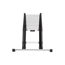 Matisère - Echelle télescopique 4.10m avec barre stabilisatrice - Marches largeur 80mm - TEL-72241BARR