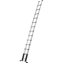 Telesteps – Échelle Télescopique 4.10m Avec Barre Stabilisatrice – Design Triangulaire Pour Rigidité – Angle D’inclinaison 75° – Sécurité Optimale - 