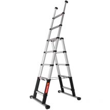 Teleskop-Leiter Combi Line, en 131 Stufen 80 mm, 2,3 m - Telesteps