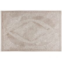 Telio - tapis rectangulaire motif oriental - taupe