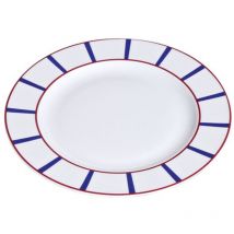 Teller Platte 26 Cm - Basque Blau - Nova Styl