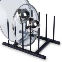 Tellerständer für 4 Teller – Metall – 20 x 12,5 x 12 cm – Küchenzubehör – Eleganter Organizer für Geschirr